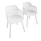 Cosco CosmoLiving by Cosmopolitan, Camelo Collection, Indoor/Outdoor Dining Chair, White 2PK 87212WHT2E - alternate 1